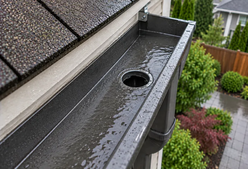 After: clean gutter